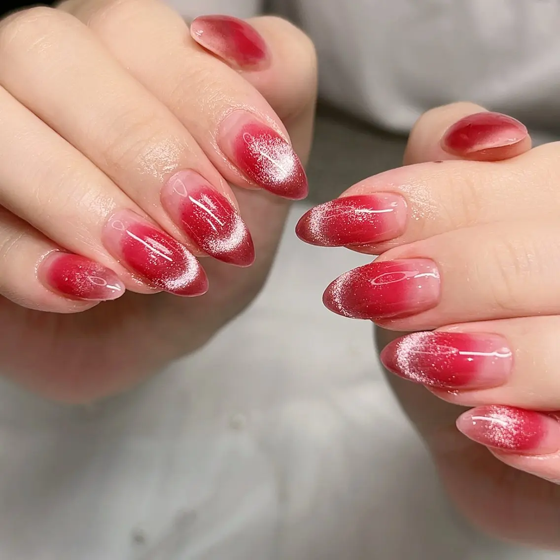 ネイル アートネイル フラワーネイル キラキラネイル ラメ(グリッター) マグネットネイル ハンドネイル Cute Tips nailのネイルデザイン