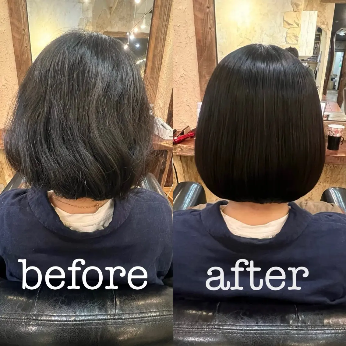 ショート 髪質改善 酸性ストレート 💫髪質改善縮毛矯正 💫KITAのヘアスタイル