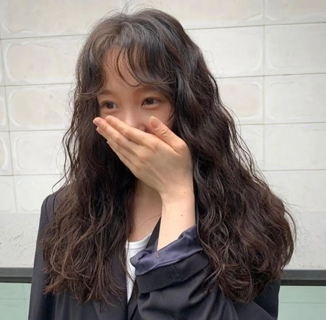 ロング パーマ 韓国好き🇰🇷 美容師MIKUのヘアスタイル