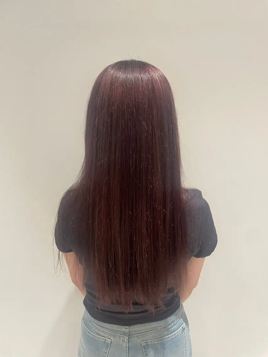 ロング カラー ブラウンカラー ヘアカラー トリートメント 🎀 三浦 夢花のヘアスタイル