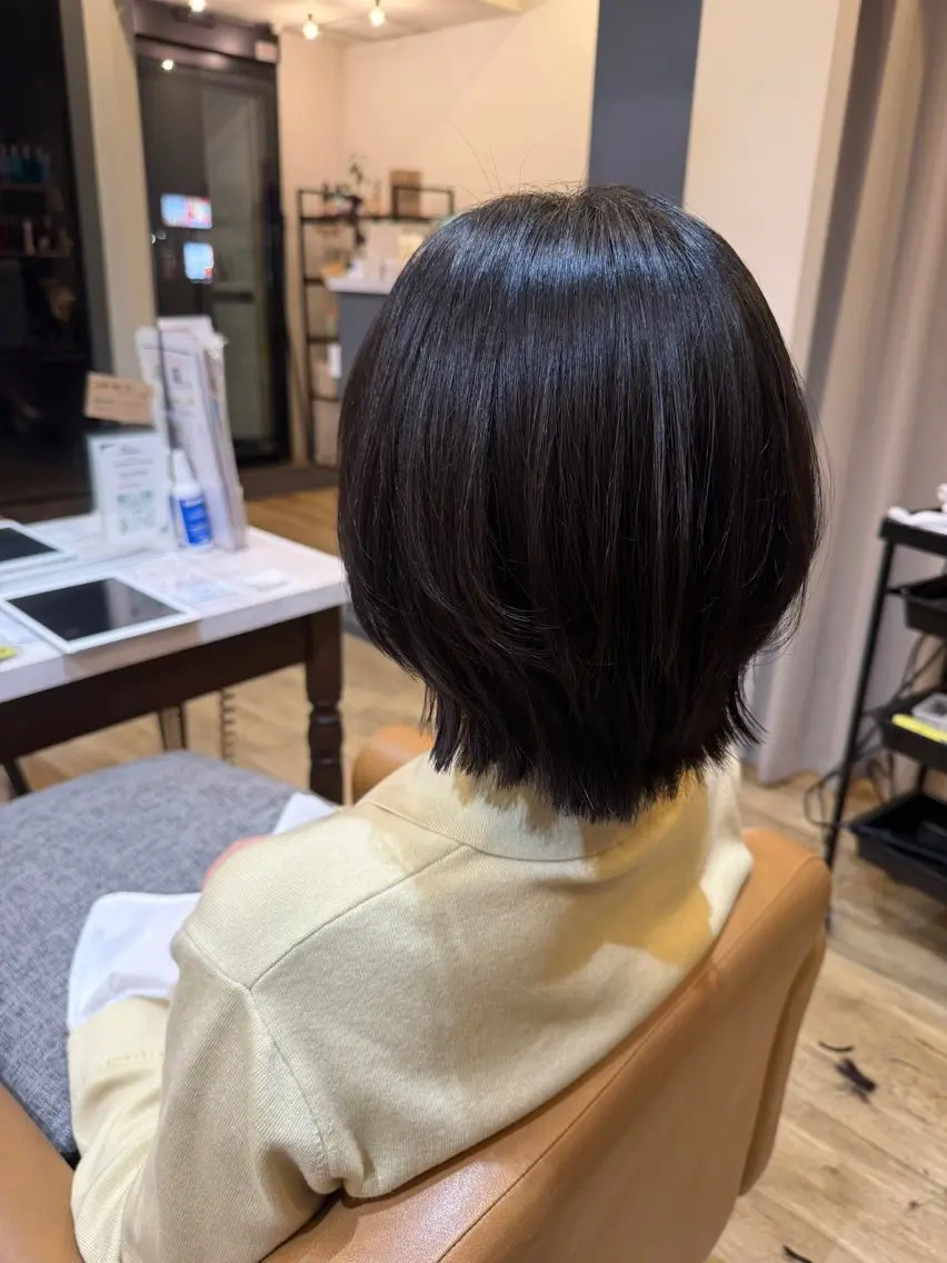 ミディアム ボブレイヤー ボブ レイヤーカット カット Kasahara Akariのヘアスタイル
