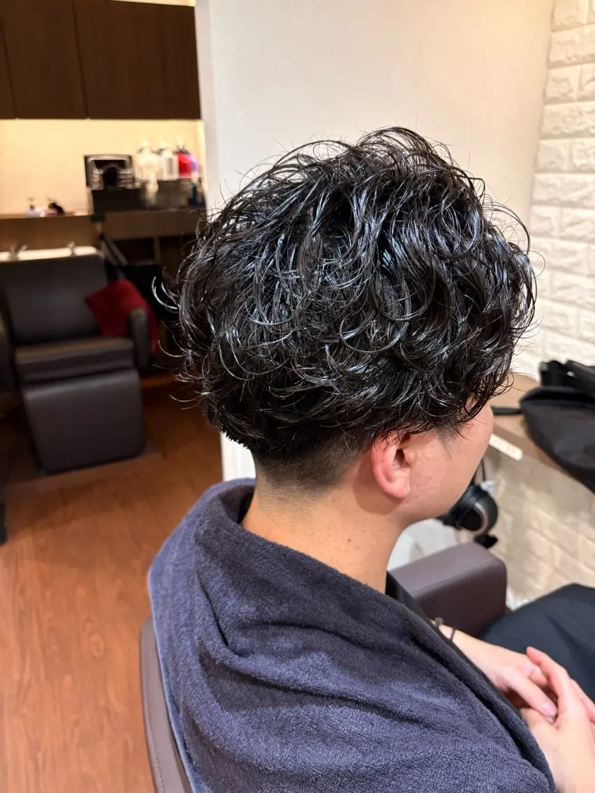 メンズ フェードカット メンズパーマ カット yuzuki🎀ིྀ abi-ru調布のヘアスタイル