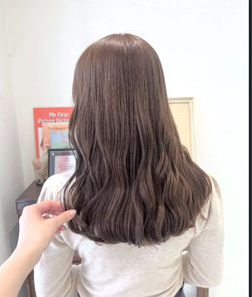 ‼️ベージュカラー限定‼️ワンカラー+髪質改善トリートメント✨️の写真