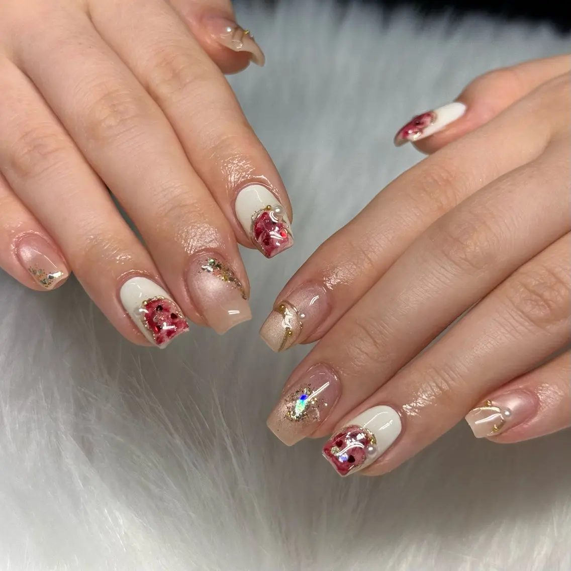 ネイル バレンタイン ハンドネイル WOLTOKYO渋谷 yunaのネイルデザイン