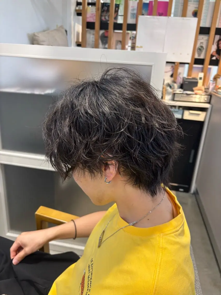 パーマ メンズ パーマ 小林 杏莉のヘアスタイル