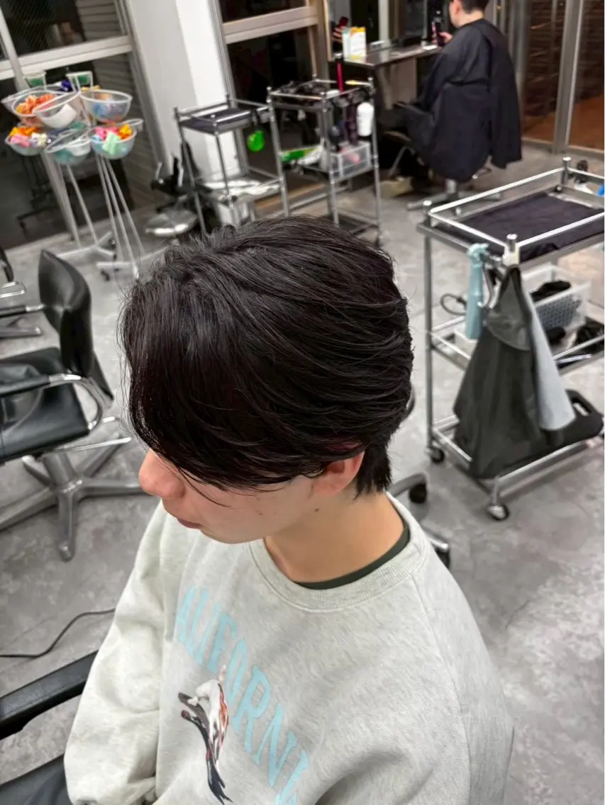 ショート パーマ ニュアンスパーマ カット パーマ 金田 颯太のヘアスタイル