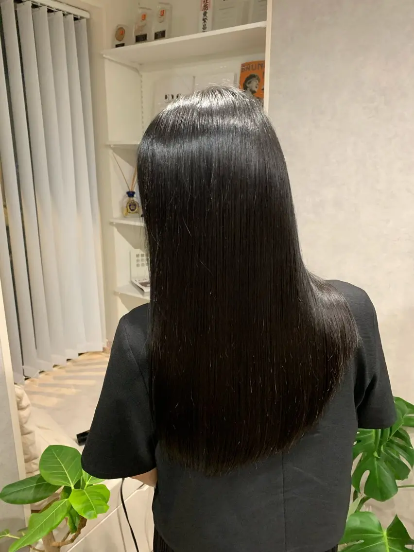 ロング パーマ 髪質改善 ストレートパーマ Rang柏 髪質改善No1のヘアスタイル