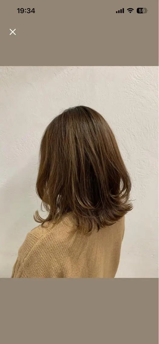 カラー ヘアカラー 高谷 あうんのヘアスタイル