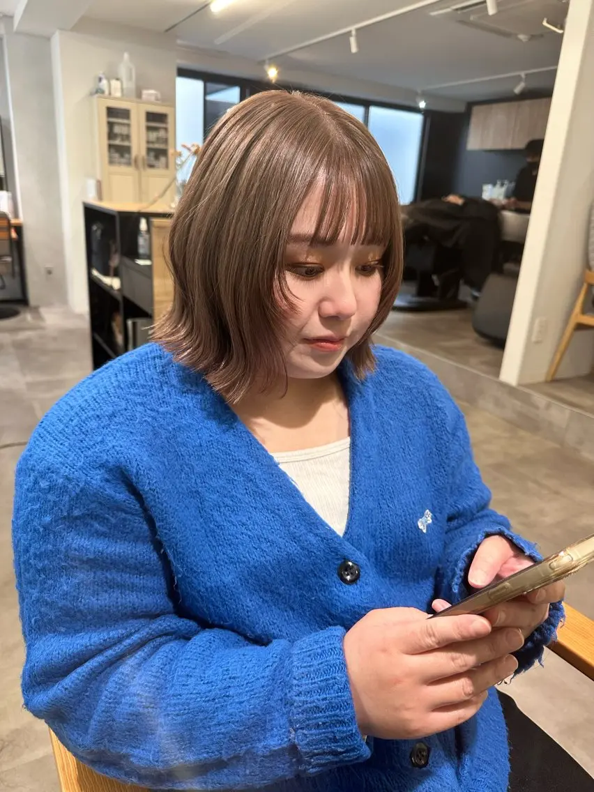 🥐【特別価格】🥐カット+ダブルカラー(ワンブリーチ)+3stepトリートメントの写真