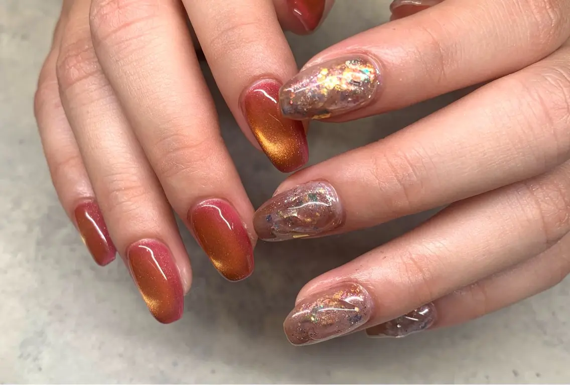 ネイル フラッシュネイル マグネットネイル オフィスネイル ショートネイル シンプルネイル sufu. nail YUKIのネイルデザイン