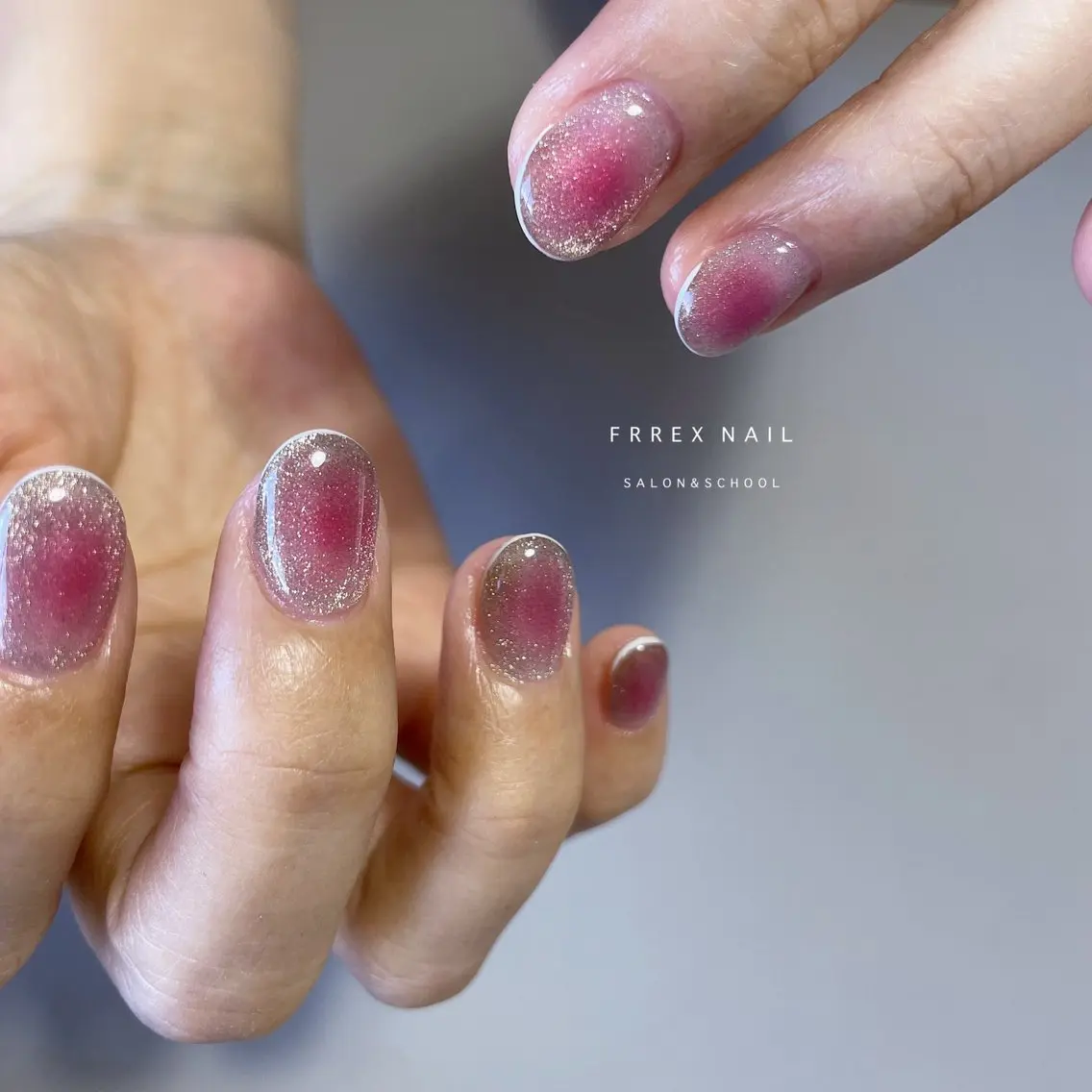 ネイル チークネイル マグネットネイル ハンドネイル フットネイル freex nail /ニュアンス/個性派のネイルデザイン