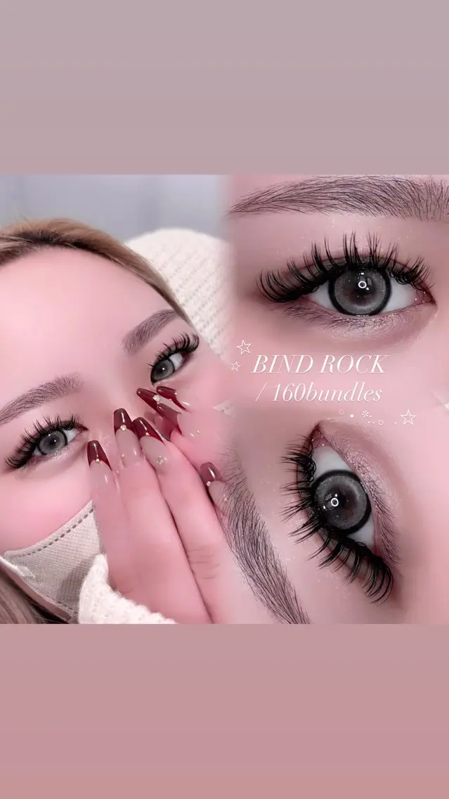 マツエク・マツパ バインドロック Dカール マツエク 🎀束感/上下エク/ 𝙍𝙐𝘼 🎀のマツエク・マツパデザイン