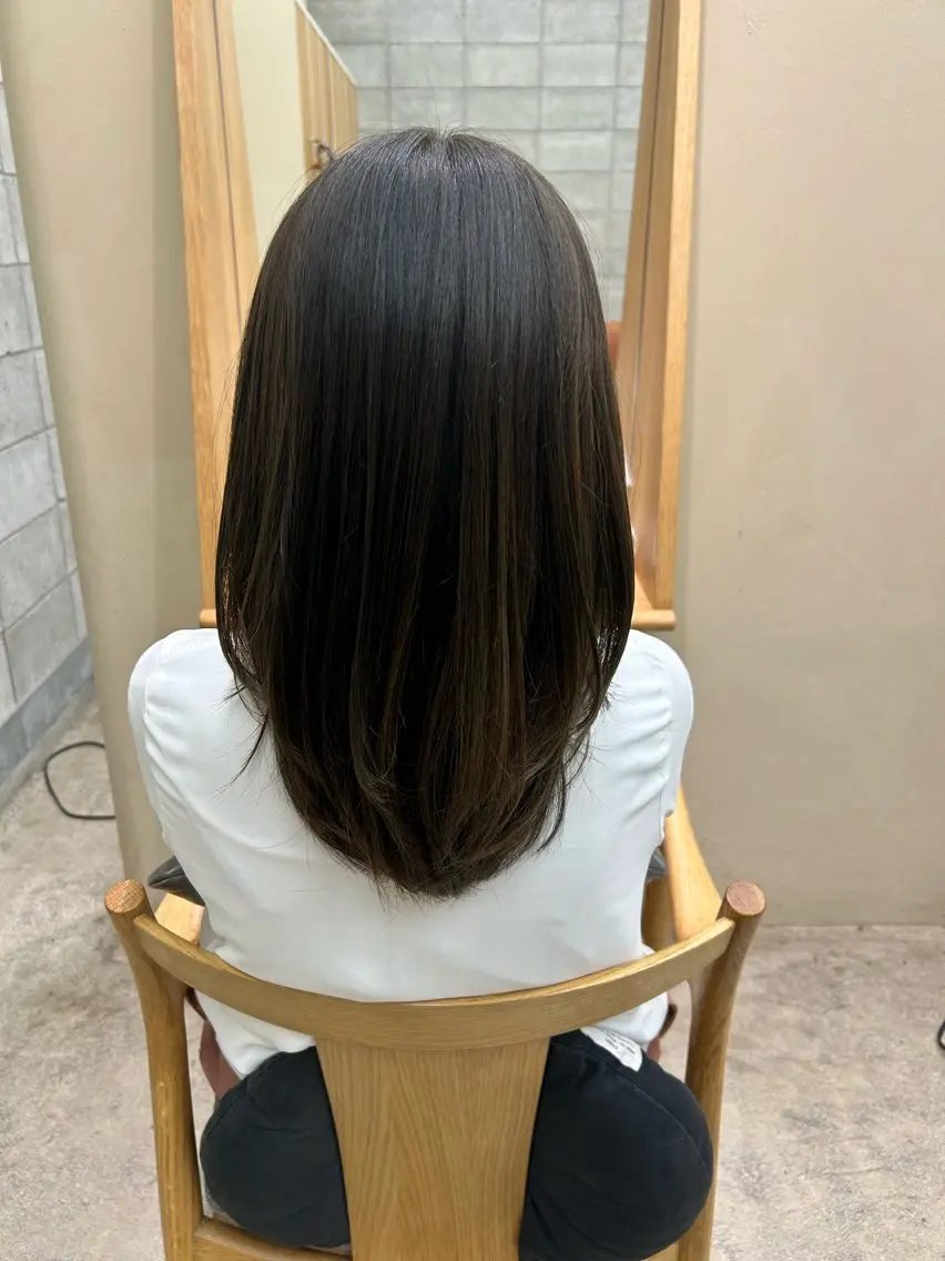 カラー ヘアカラー ワンカラー/はるな 🎀*॰ॱのヘアスタイル