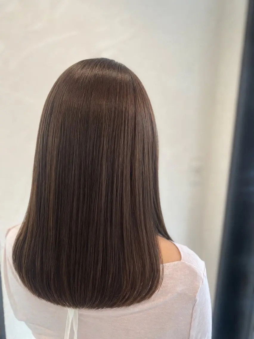 ミディアム カラー ベージュカラー 透明感カラー ヘアカラー トリートメント 【SiLO】 nanamiのヘアスタイル