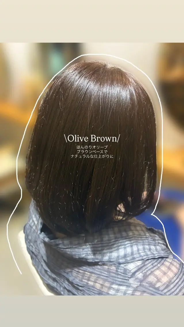 カラー ブラウンカラー オリーブブラウン ヘアカラー 《PARAGO緑橋》 KOTOMIのヘアスタイル