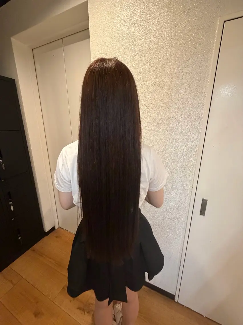 ロング カラー ベージュカラー ブラウンカラー 透明感カラー グレージュ 髪質改善 ha ruのヘアスタイル