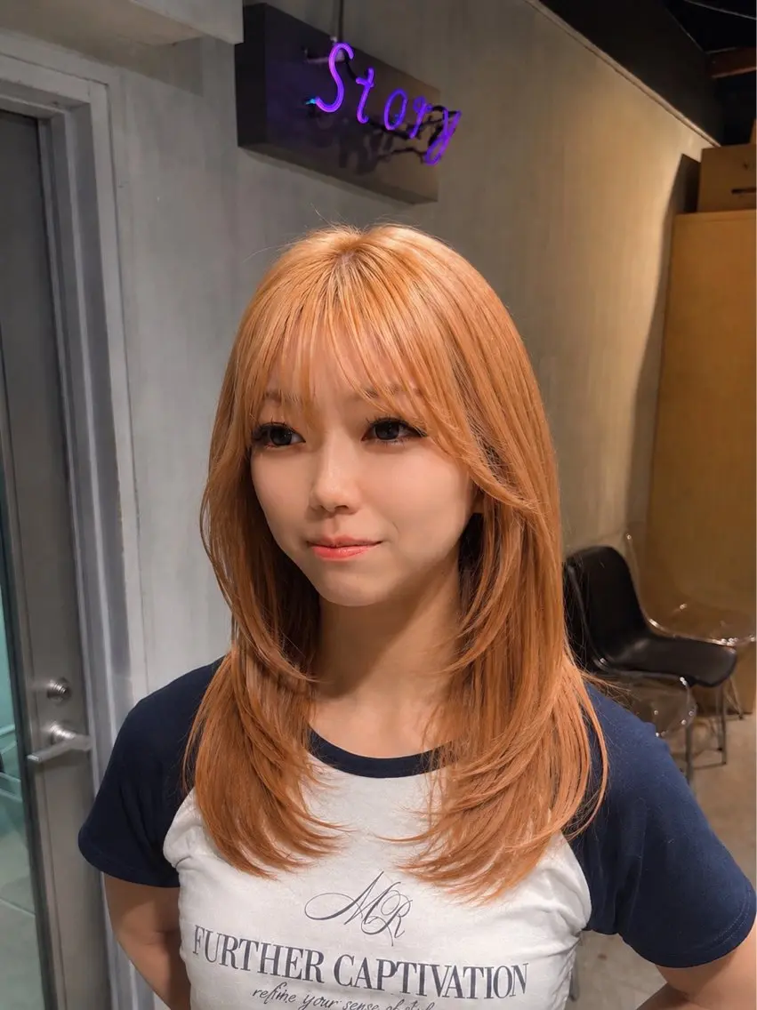 ロング カラー カット honoka💄💋 ワンカラー/髪質改善のヘアスタイル