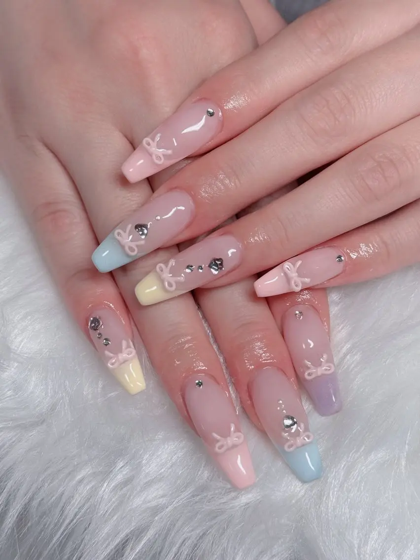 ネイル オーロラネイル フレンチネイル ジェルネイル ハロウィン 韓国ネイル ハンドネイル H.baby Nail Salonのネイルデザイン