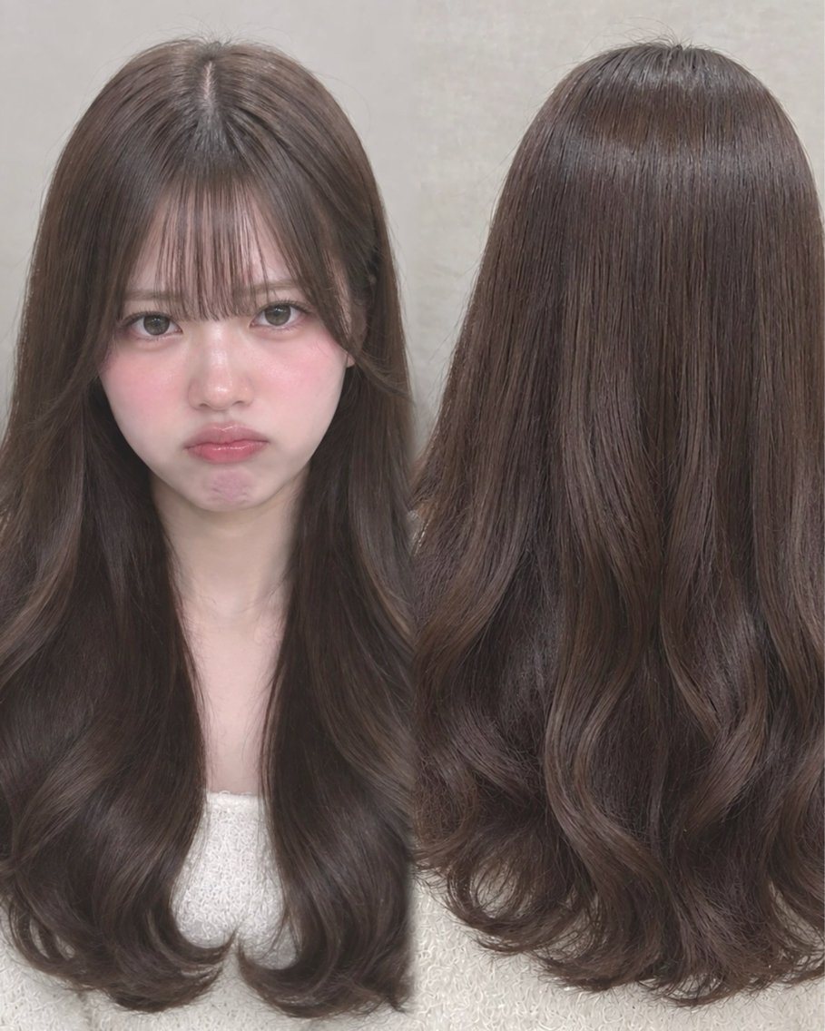 ロング カラー 透明感カラー ヘアカラー トリートメント 🤍艶モテカラー♡ ブラウン🤍Rimiのヘアスタイル