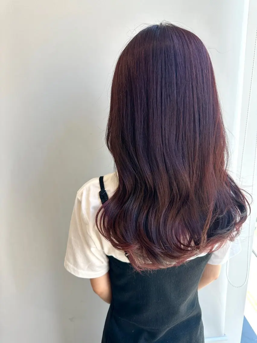 ロング カラー カット ヘアカラー トリートメント 松浦ゆずき 韓国/ 診断/ダウンパーマのヘアスタイル