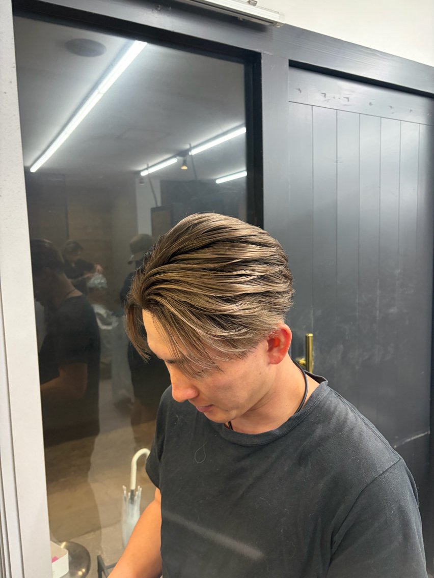 ショート カラー メンズ カット ヘアカラー ヘアセット 【men's Lapis横浜】海人のヘアスタイル
