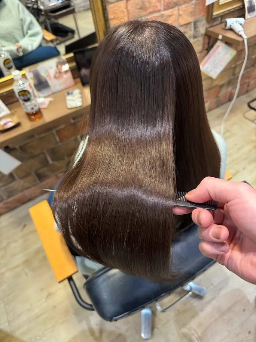 セミロング カット ヘアカラー 古川 流久のヘアスタイル
