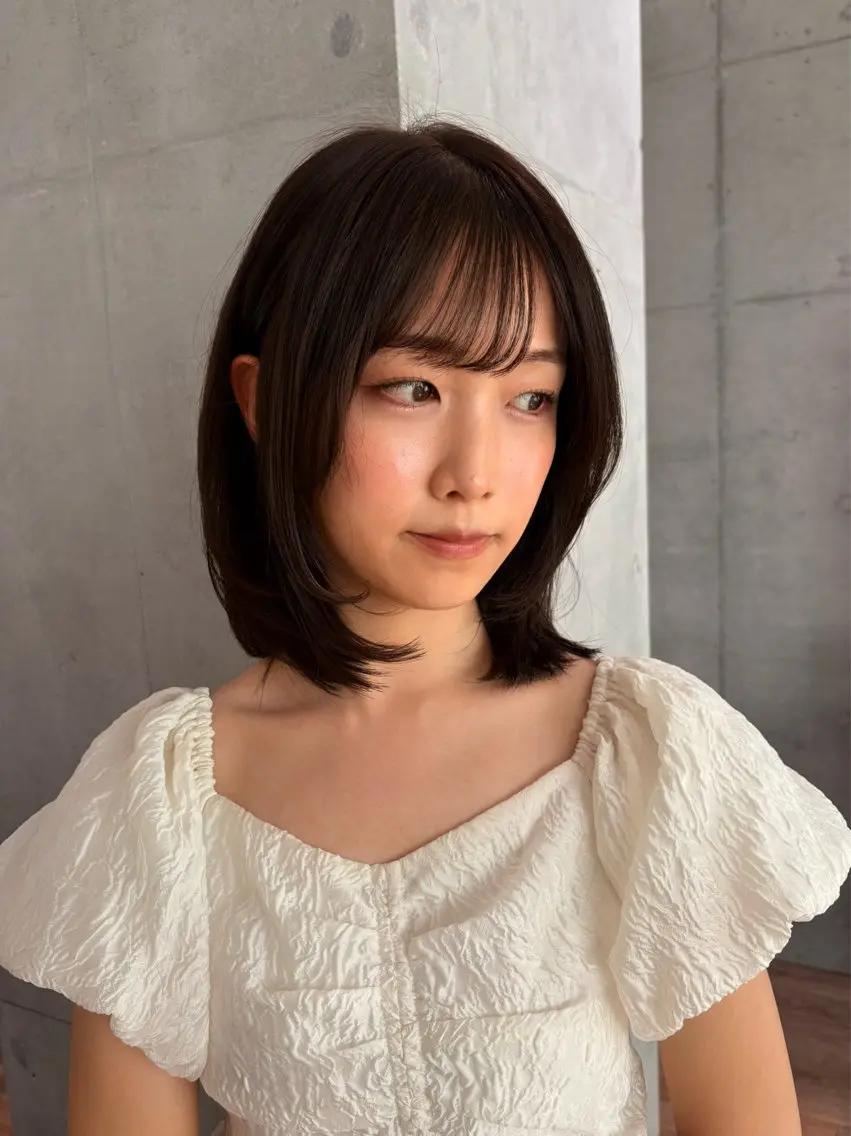 ミディアム ヘアカラー say.🫧植田 虹乃花のヘアスタイル