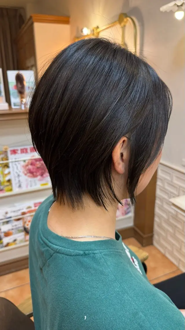 ショート ショートヘア カット ヘアカラー トリートメント 朝の時間を楽に✨ ショート/川元裕範のヘアスタイル