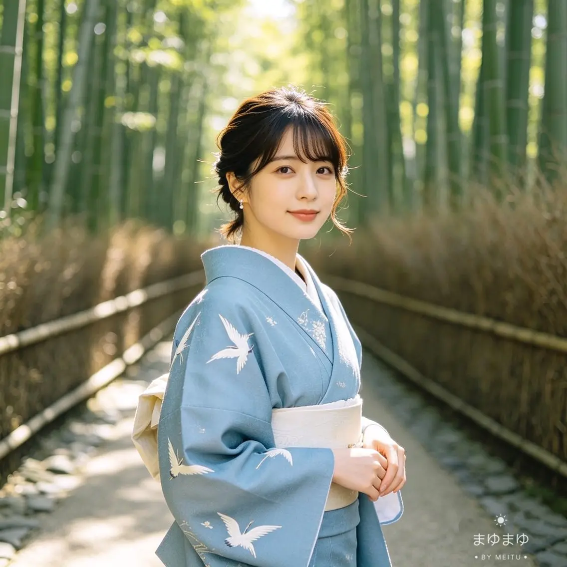 浴衣👘着物着付け＋ヘアメイク　¥5000から(ヘア花系飾り無料)土日祝日＋1000円の写真
