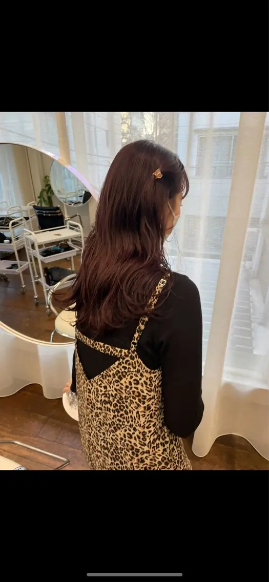 ロング カラー ブリーチ ブラウンカラー ダブルカラー ブリーチなしカラー レイヤーカット🎀 kanaのヘアスタイル