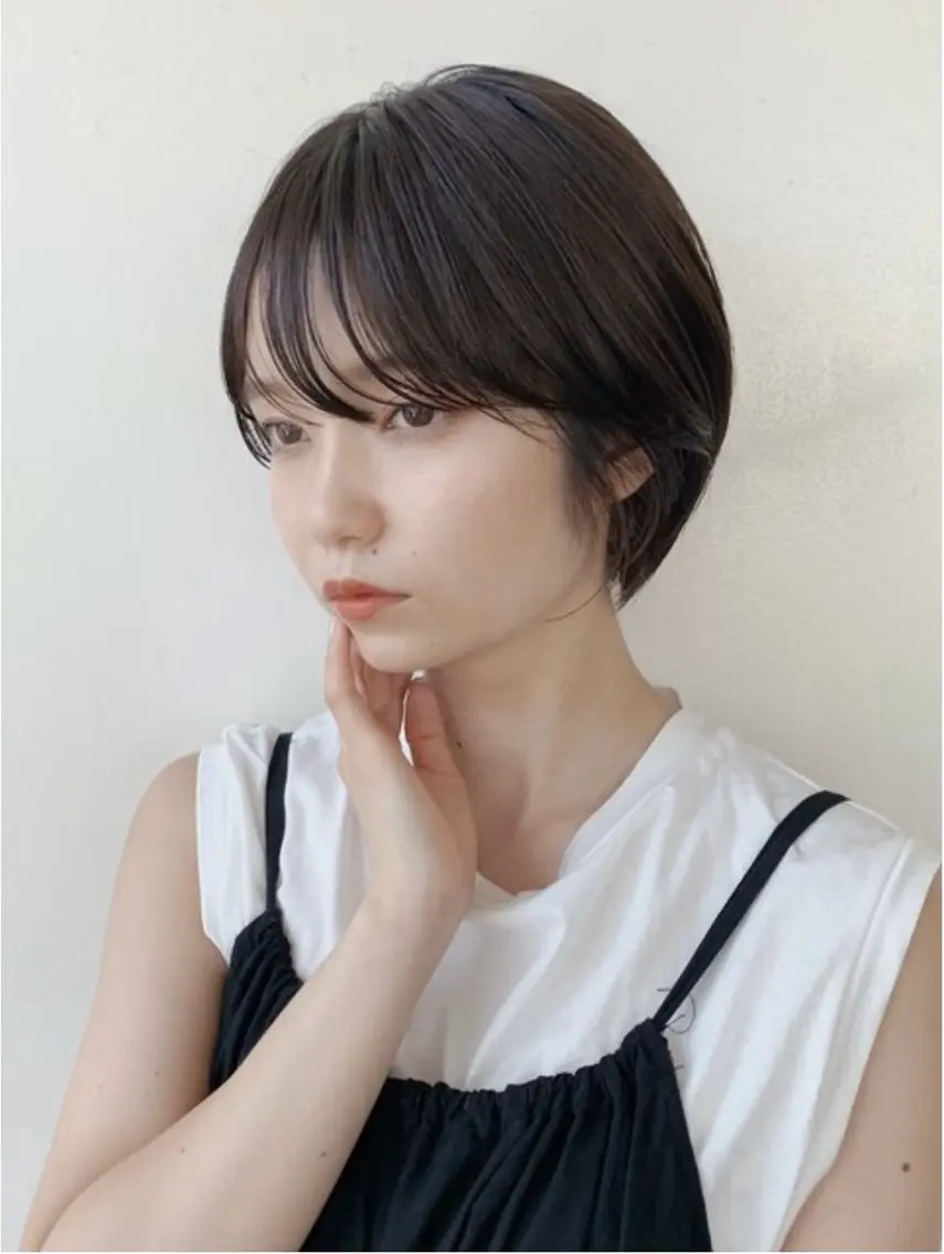 ショート ショートボブ ボブ 似合わせカット ショートヘア やました もえかのヘアスタイル