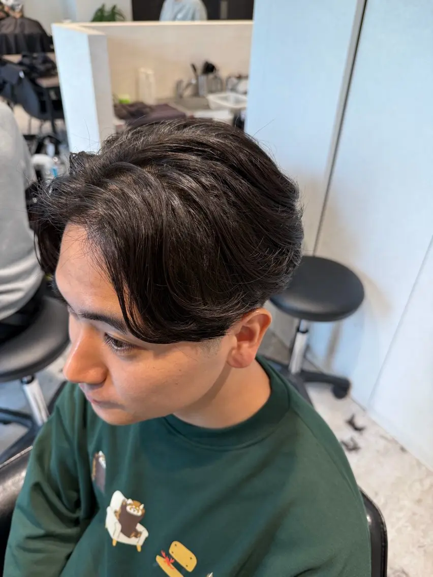 メンズ カット 縮毛矯正 メンズ縮毛矯正 細谷碧海のヘアスタイル