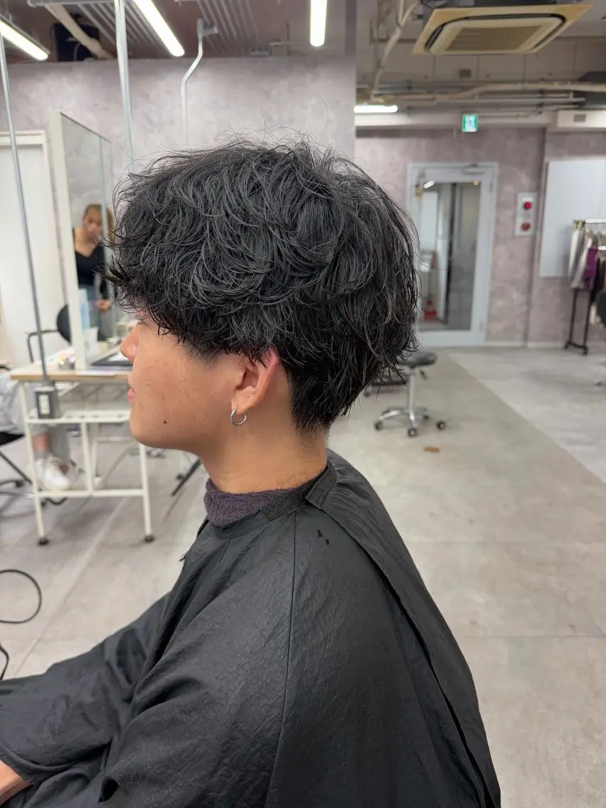 パーマ メンズ カット パーマ 🏁 メンズ特化 ／Hinata🌼のヘアスタイル