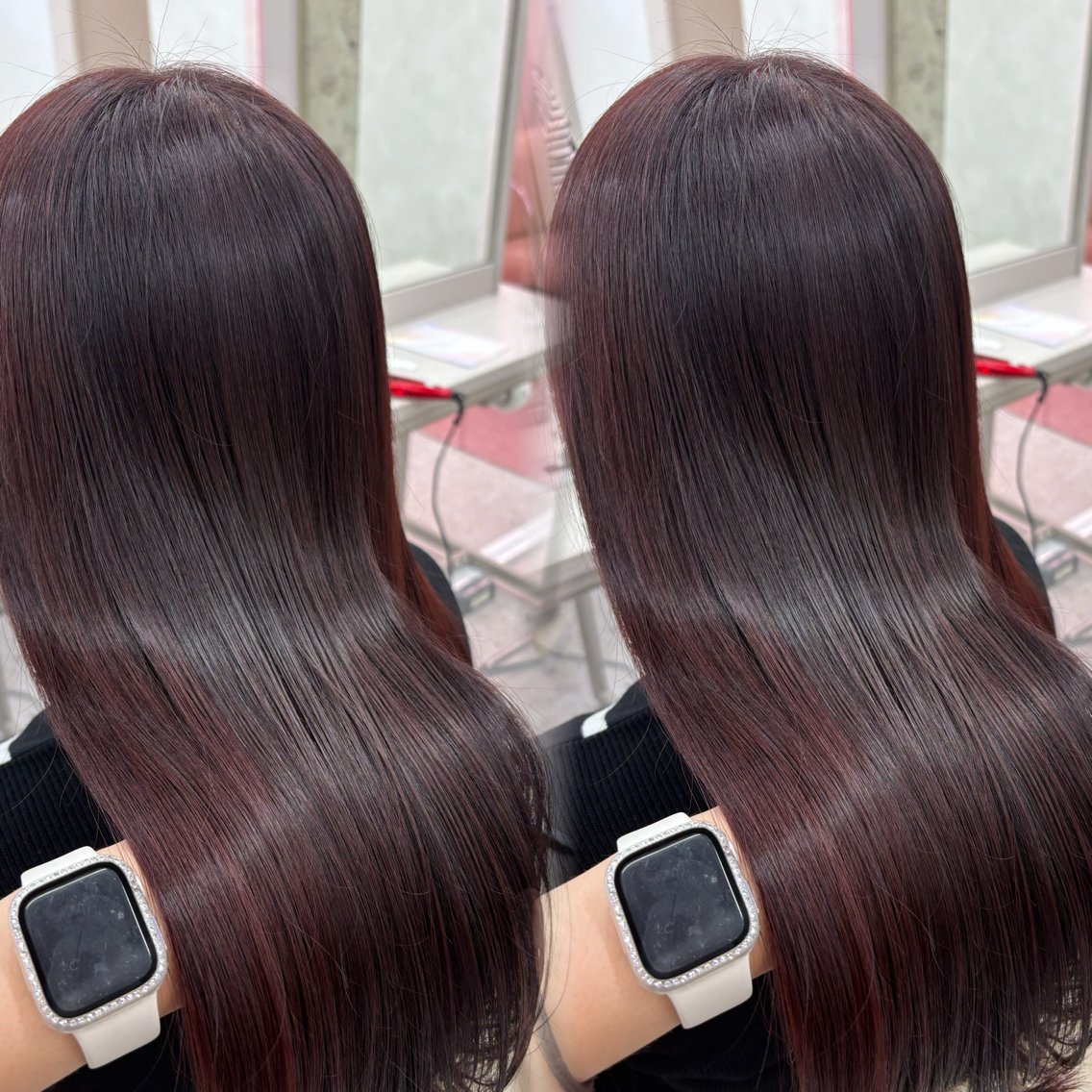 カラー レッドカラー カット ヘアカラー トリートメント カラー・髪質改善🫧 COCO  ほのかのヘアスタイル