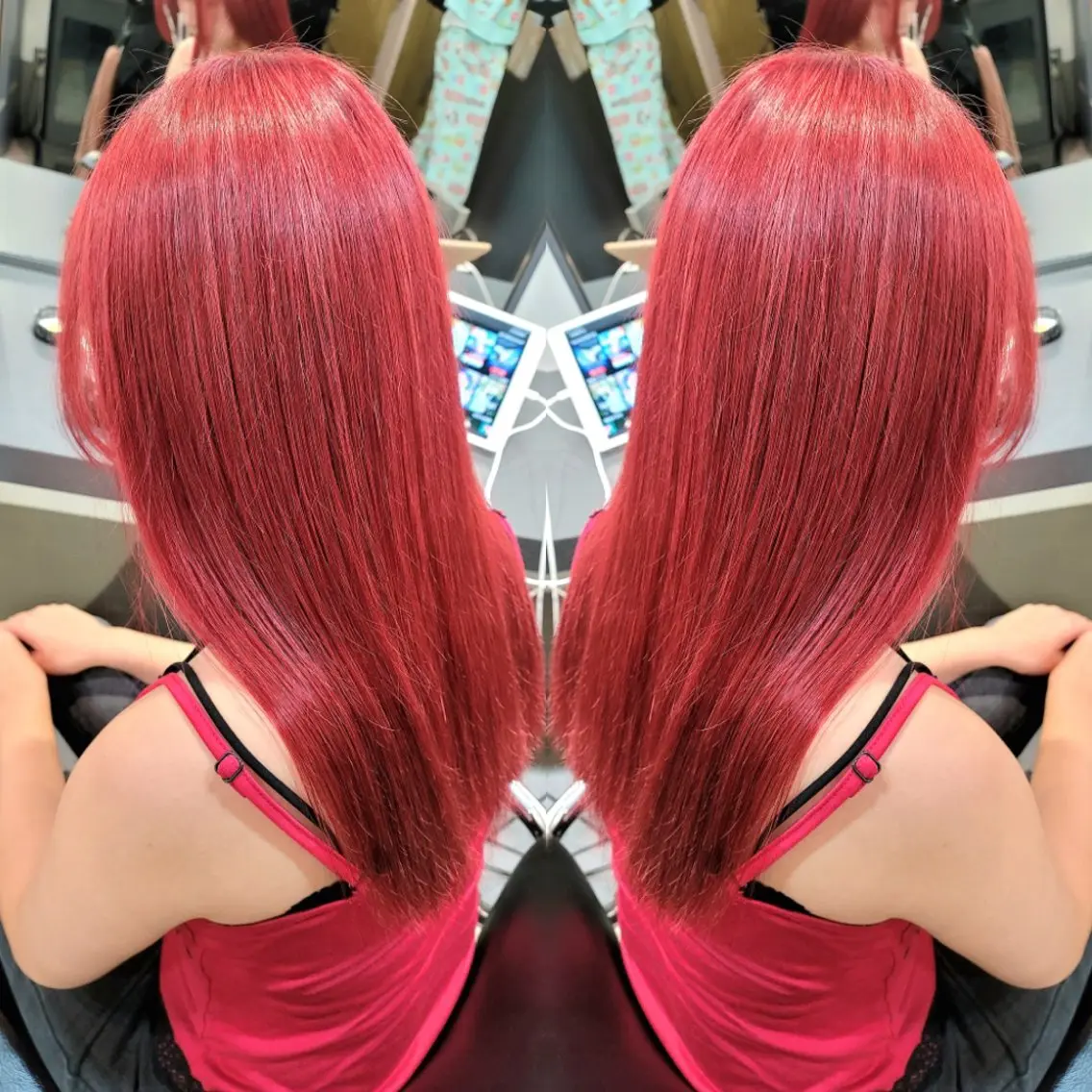 セミロング カラー カット ヘアカラー トリートメント ✨弱酸性縮毛矯正✨ ✨髪質改善✨hiroのヘアスタイル