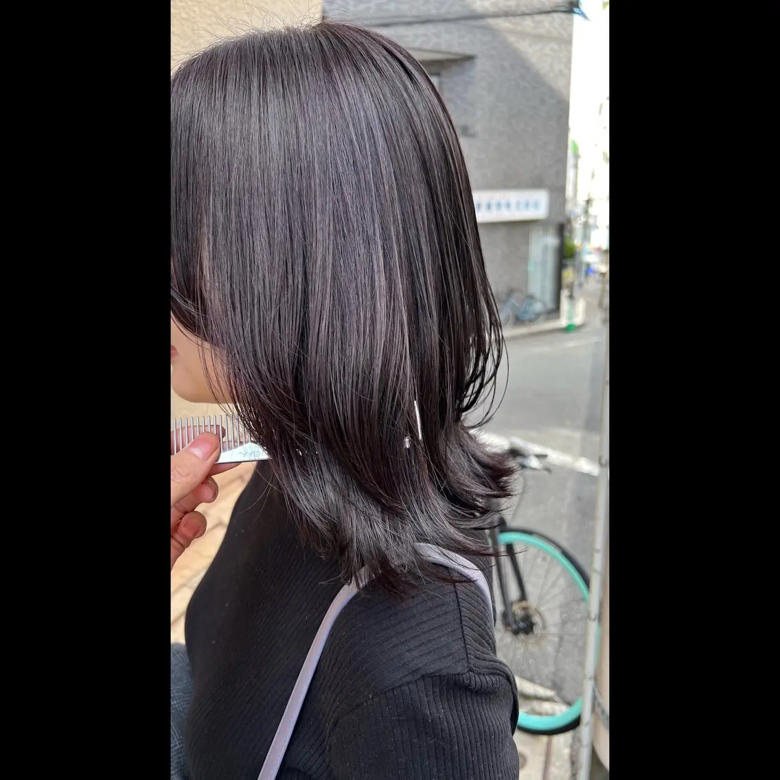 ミディアム カラー 渋谷　縮毛矯正 髪質改善　今泉ひろきのヘアスタイル