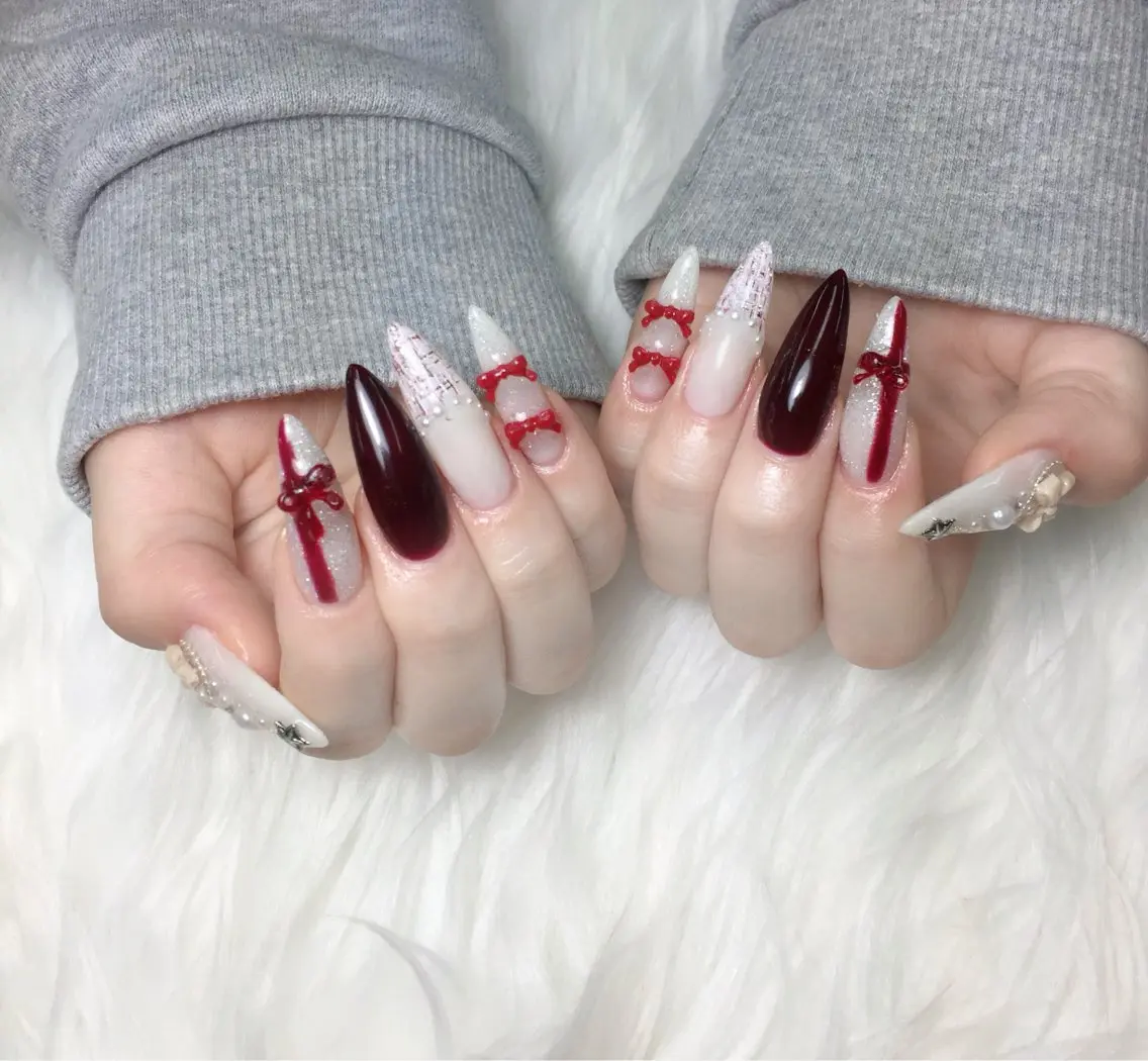 ネイル ジェルネイル ガーリー 韓国ネイル ニュアンスネイル シンプルネイル ハンドネイル KING_NAIL YUMIのネイルデザイン
