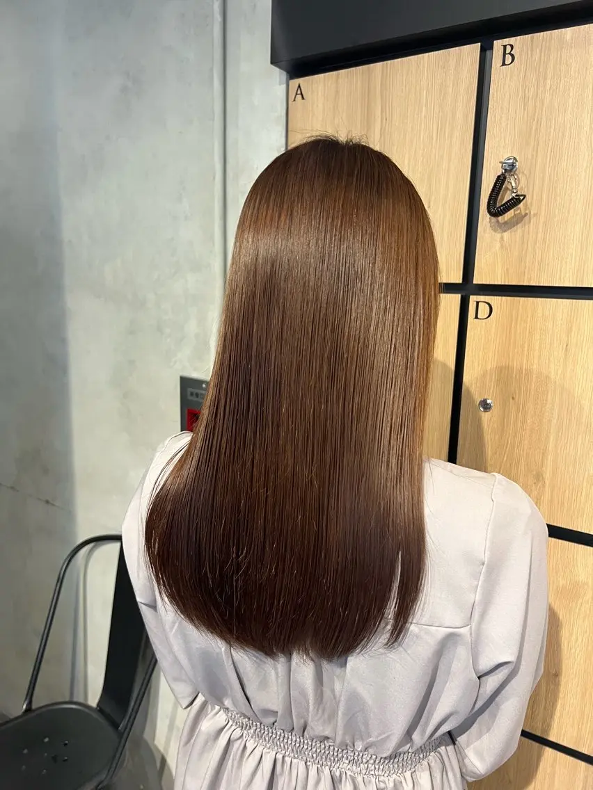 ロング カット ヘアカラー 縮毛矯正 髪質改善サロン 梅田/ヨナミネのヘアスタイル
