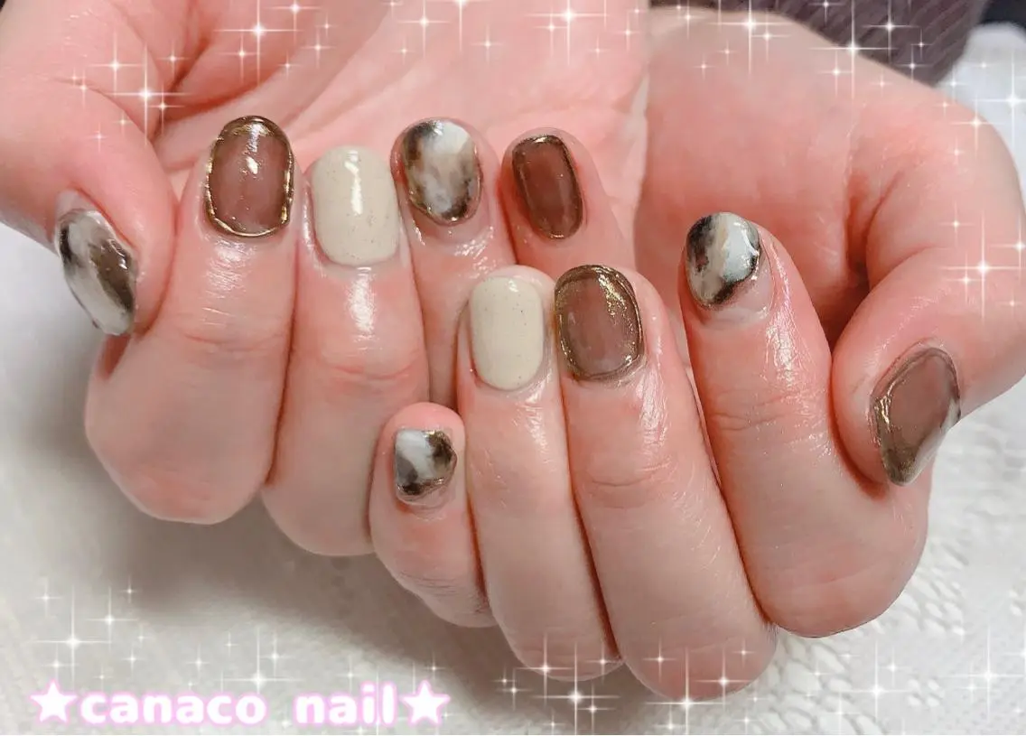 ネイル アートネイル ジェルネイル ミラーネイル ニュアンスネイル パラジェル ハンドネイル ハンドケア ベテランネイル cnc nailのネイルデザイン