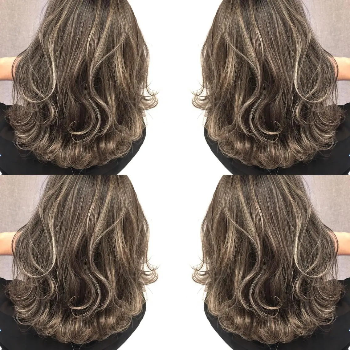 ミディアム カラー ベージュカラー ハイライトカラー 3Dハイライト ハイライト ヘアカラー トリートメント 井上 一平のヘアスタイル