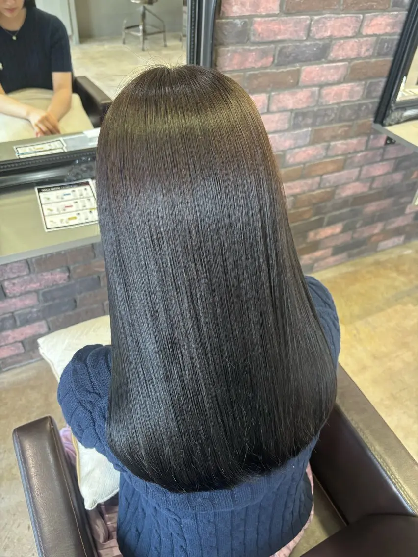 カラー 透明感カラー ここののヘアスタイル
