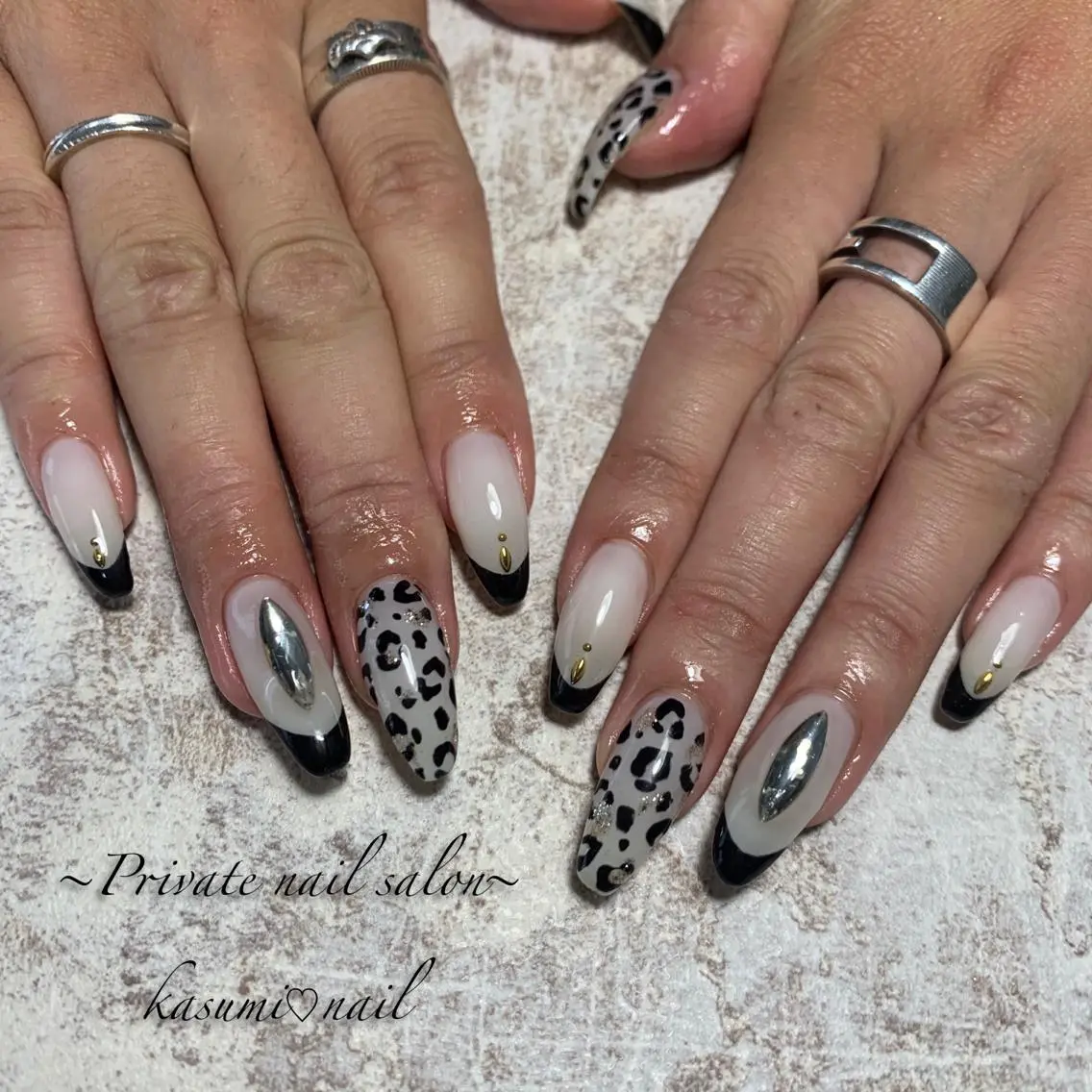 ネイル マグネットネイル ミラーネイル ニュアンスネイル 春ネイル KASUMI♡ Nailのネイルデザイン
