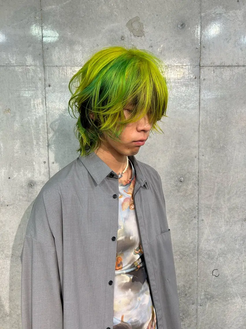 ショート カラー メンズ ヘアカラー ユキマツ ヒサのヘアスタイル