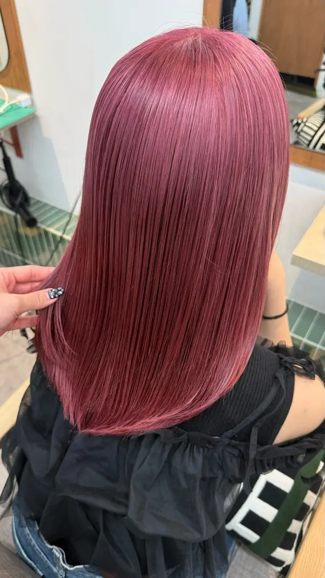 セミロング カラー ヘアアレンジ カット ヘアカラー トリートメント 💎ハイトーン/ 艶カラー💎souのヘアスタイル
