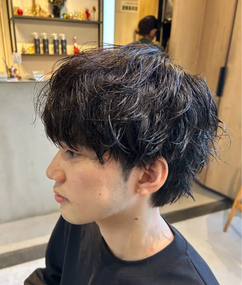 パーマ カット パーマ メンズ清潔感のプロ 💈メンズパーマ藤田のヘアスタイル