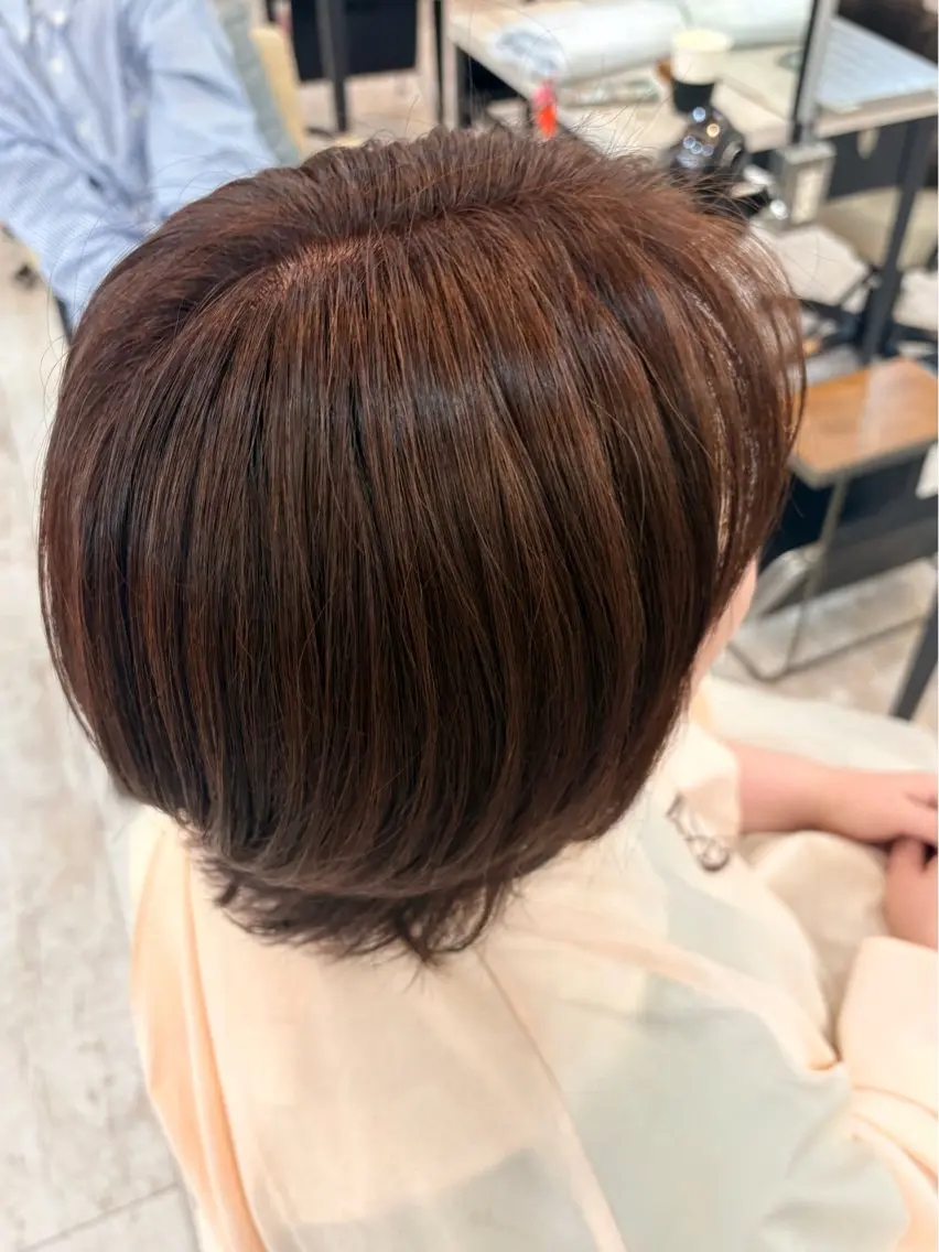 🎀ᩚモデル様限定価格🎀ᩚグレイカラー 白髪染めリタッチ 通常有料トリートメント無料の写真