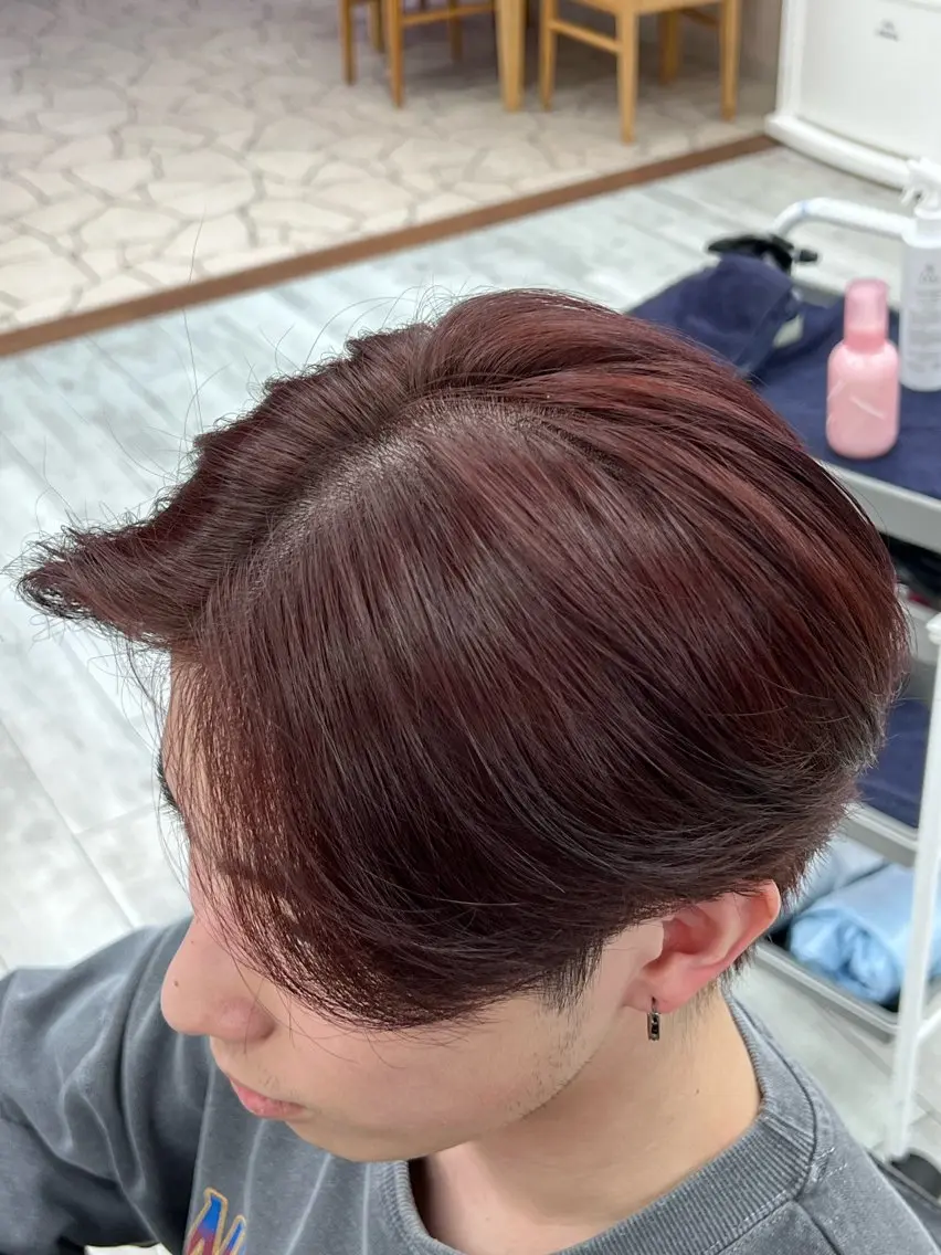 カラー ヘアカラー 磯 青龍のヘアスタイル