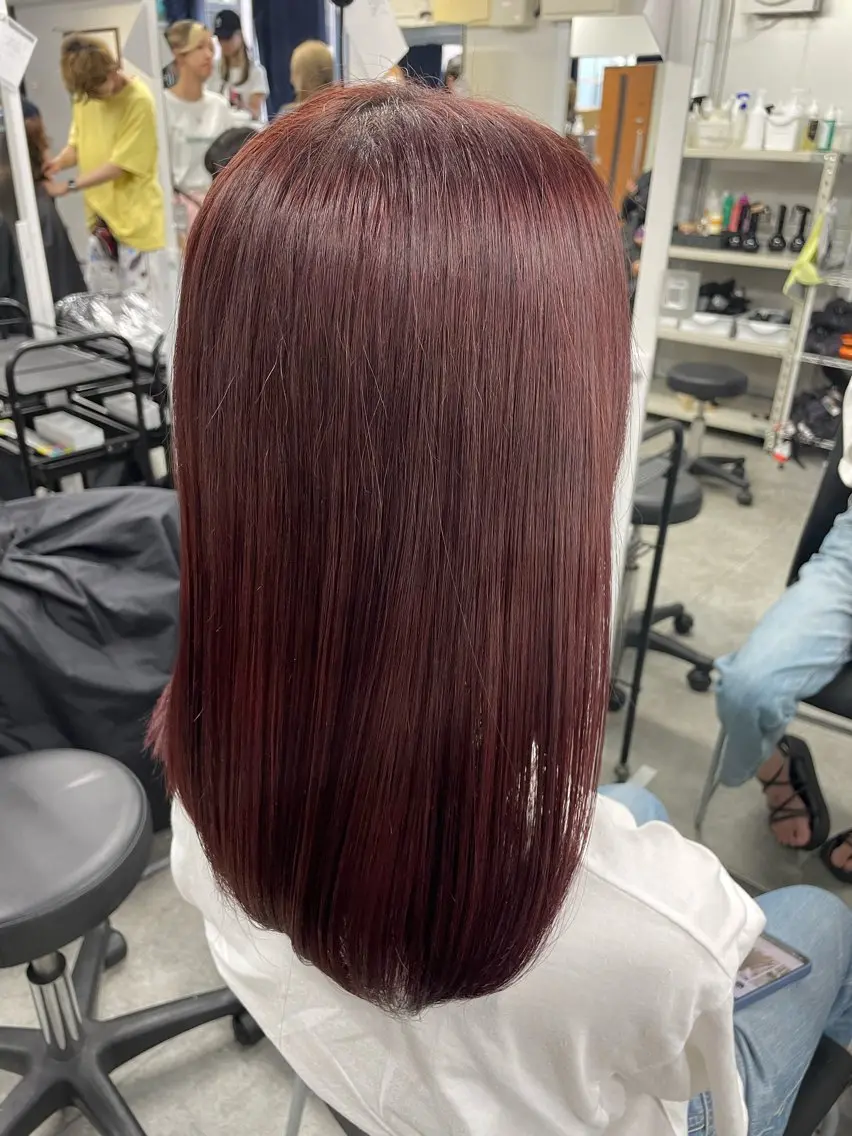 ミディアム ヘアカラー トリートメント ハイトーン 横浜💞ミオのヘアスタイル