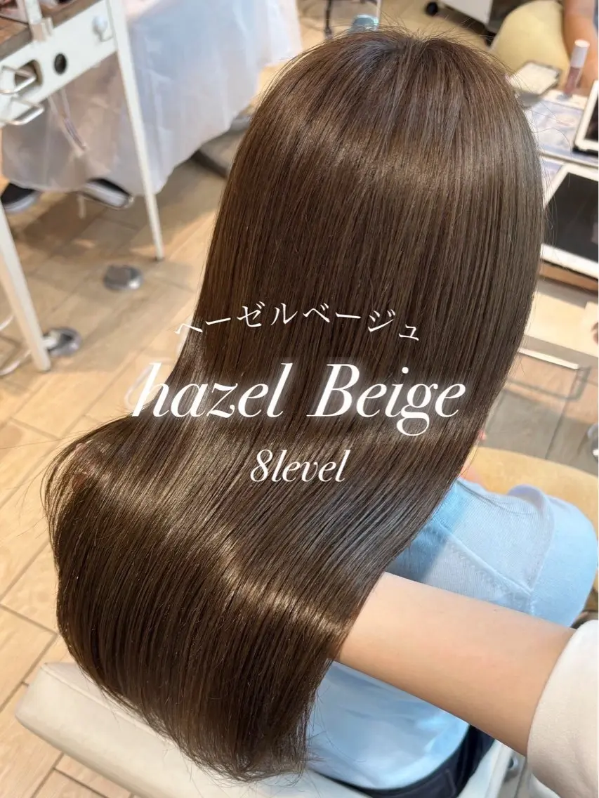 ミディアム カラー ベージュカラー 表参道/アレンジ💐 /艶カラー/kahoのヘアスタイル