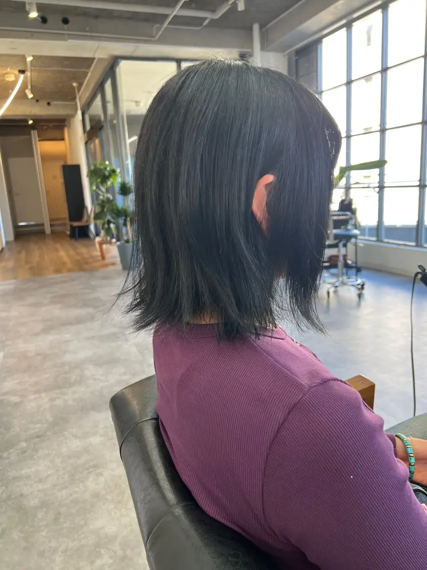ショート カラー 黒髪 ヘアカラー ショートカット/ 岡山駅前/KAZUのヘアスタイル